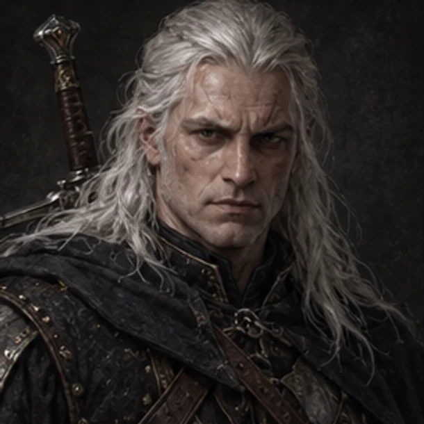 Concept portrait for Geralt of Rivia