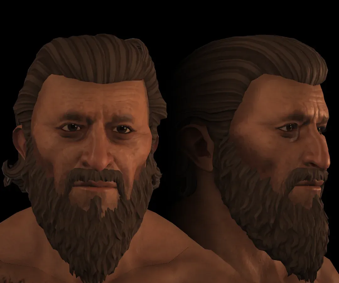Ötzi the Iceman CK3 character DNA preset preview